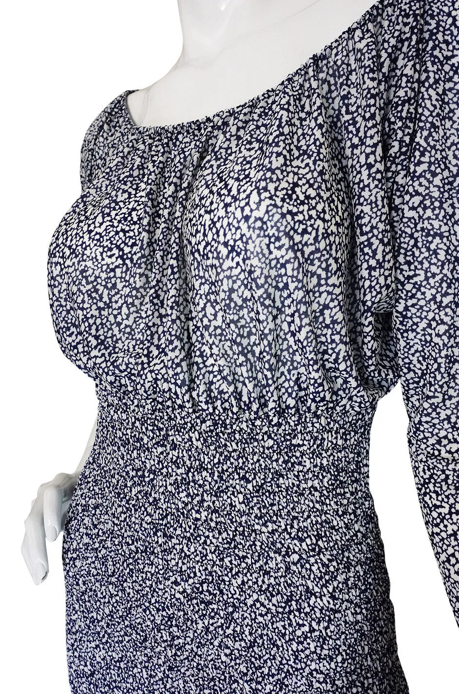 1970s Yves Saint Laurent Silk Maxi Dress