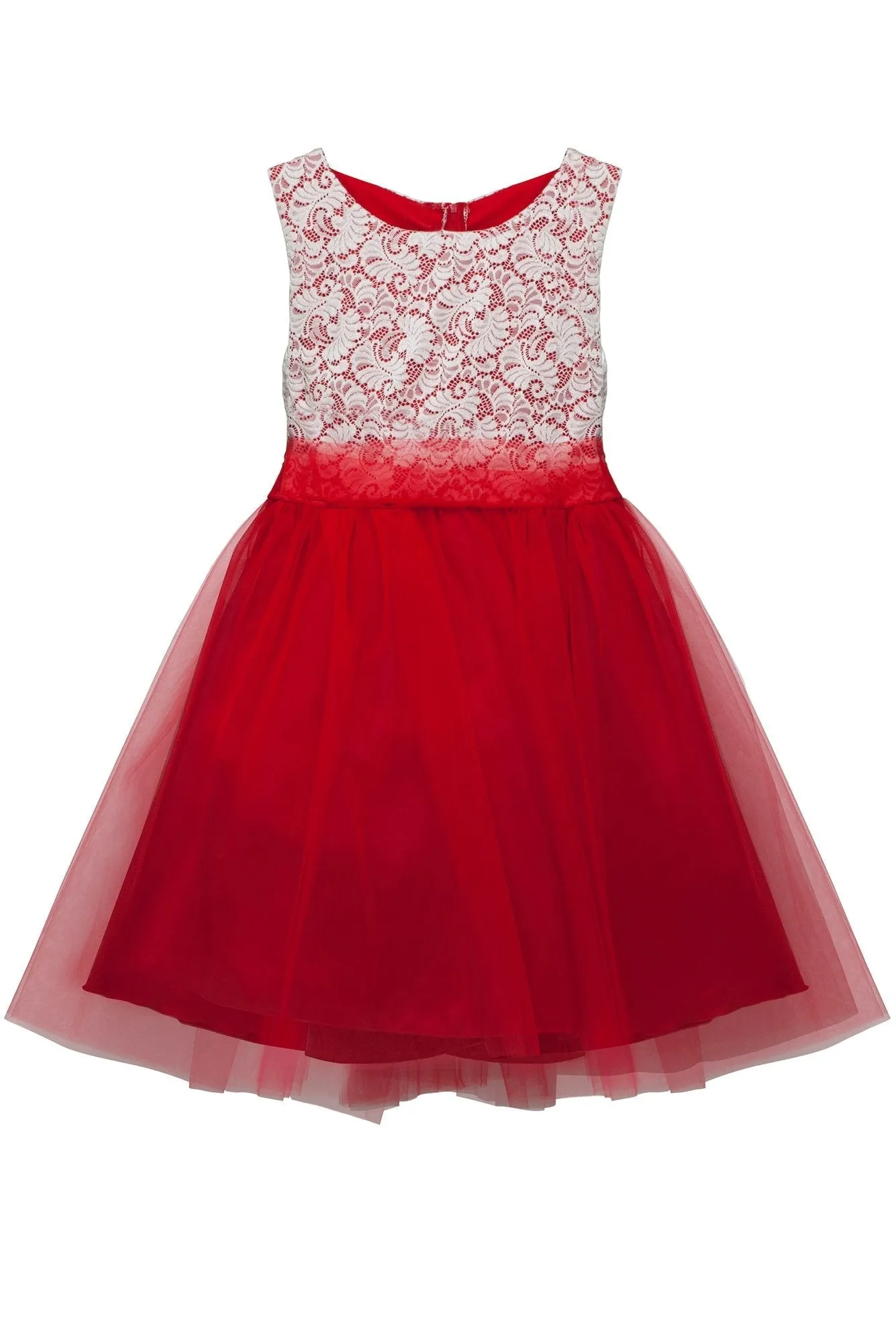 420  Stretch Lace Tulle Plus Size Girl Dress