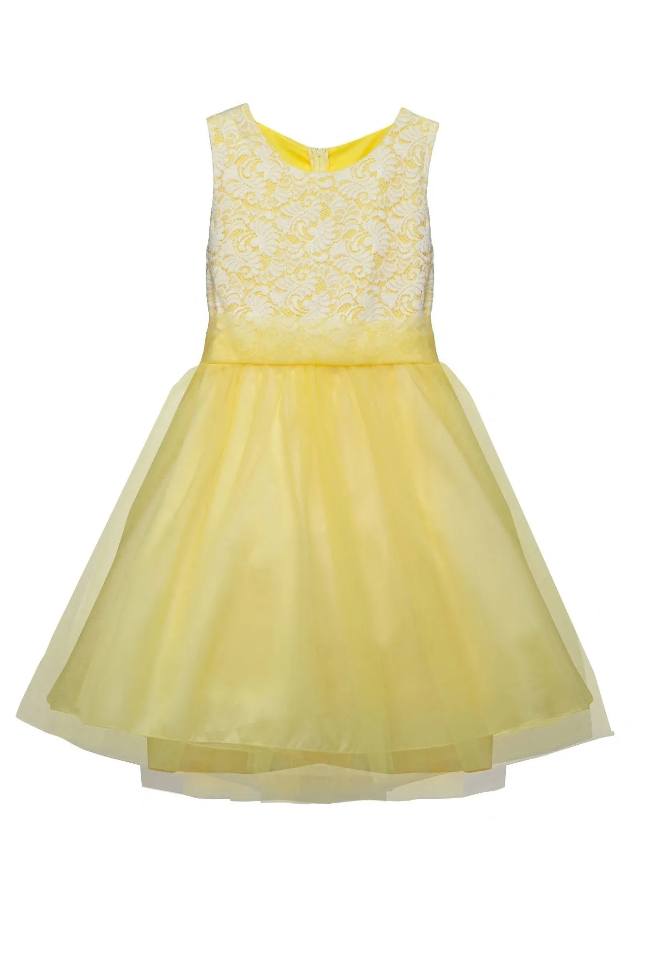 420  Stretch Lace Tulle Plus Size Girl Dress