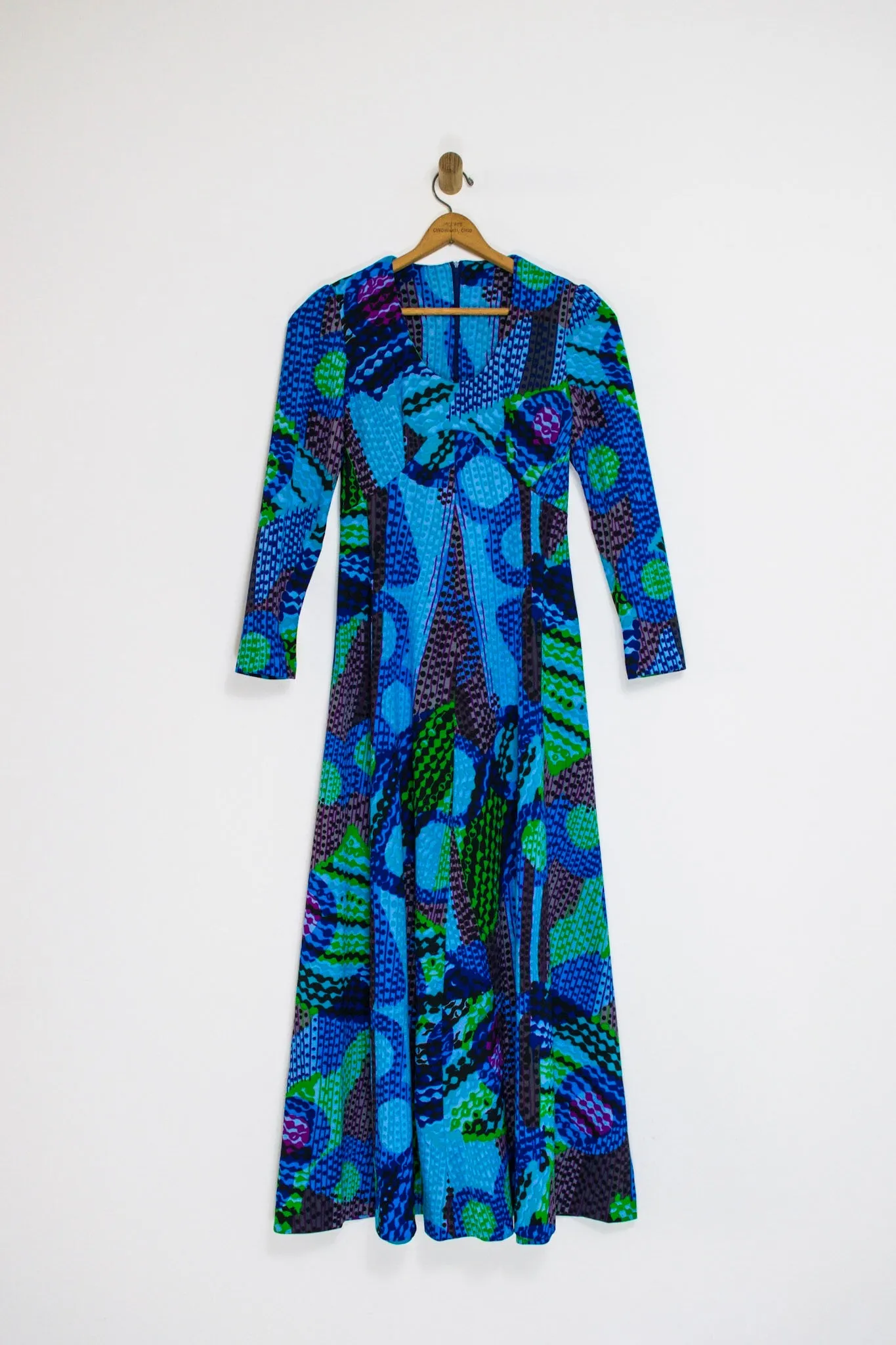 70’s BLUE PRINTED MAXI / MEDIUM