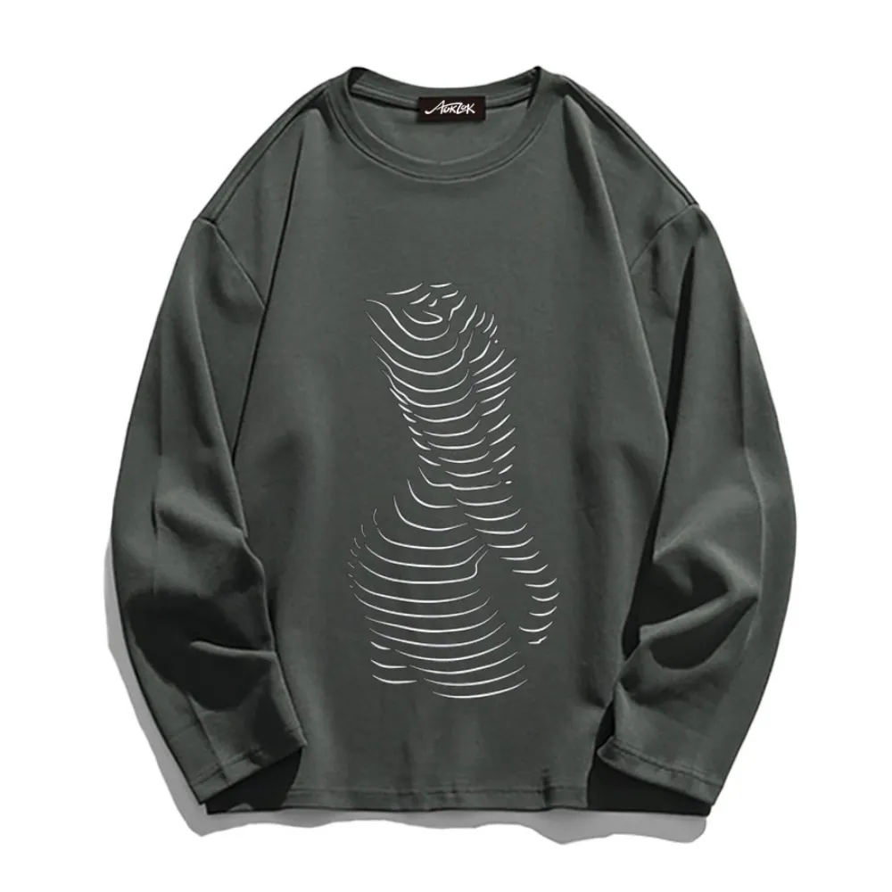 Abstract Portrait Bady Long Sleeve Shirt