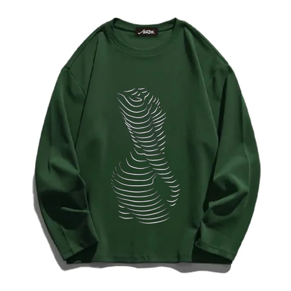 Abstract Portrait Bady Long Sleeve Shirt