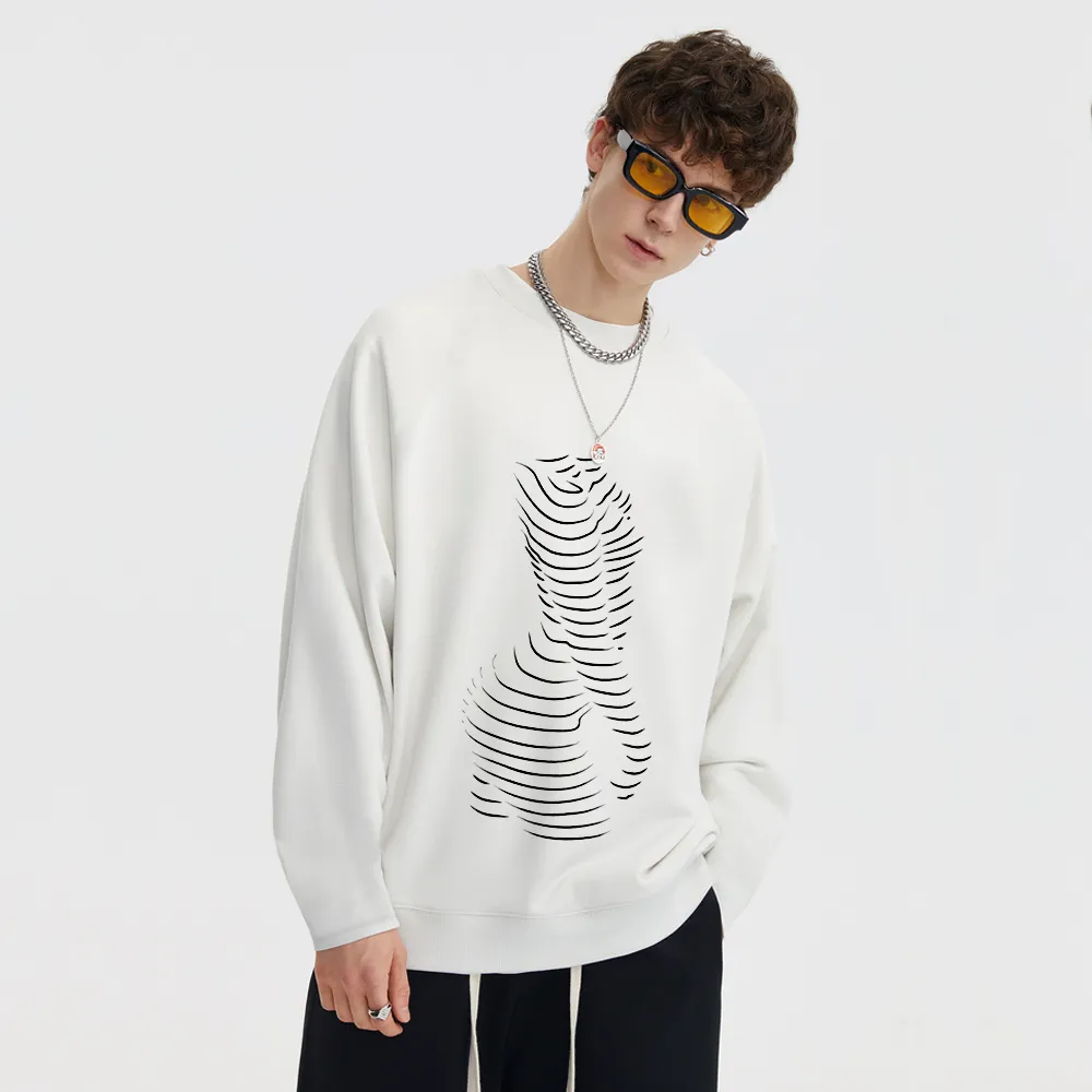 Abstract Portrait Bady Long Sleeve Shirt