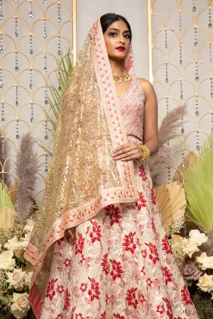 ADHIRA Gold Sequin Dupatta