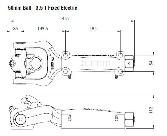 AL-KO Off Road Ball Coupling 50mm 3.5T