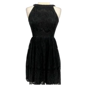 ALTAR’D STATE Black Lace Short Halter Gown Size XS