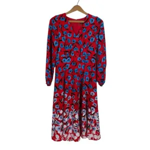 Ann Taylor Petite Womens Floral Dress Size 00P Boho Cottagecore Prairie Romantic