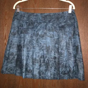 Anna Sui blue/black pleated mini skirt size 10