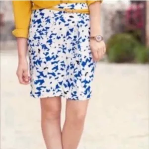 Anthropologie Odille Floral Mini Skirt