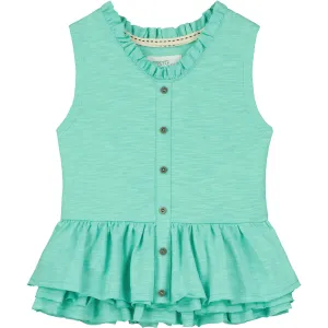 Aqua Peplum Top..