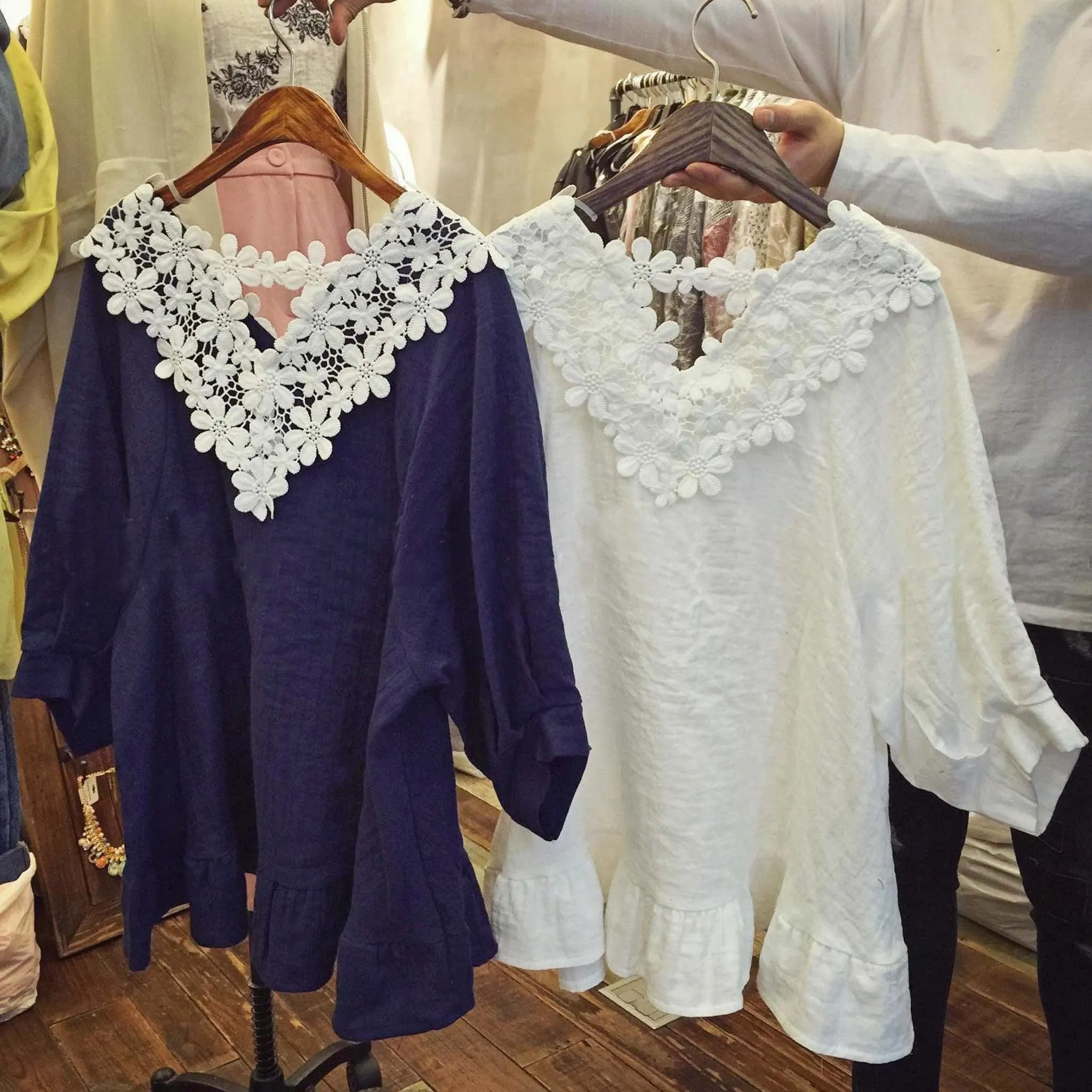 Astilbe Lace Top in White