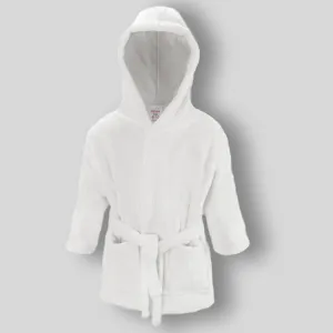Baby Dressing Gown - Bath Robe - White