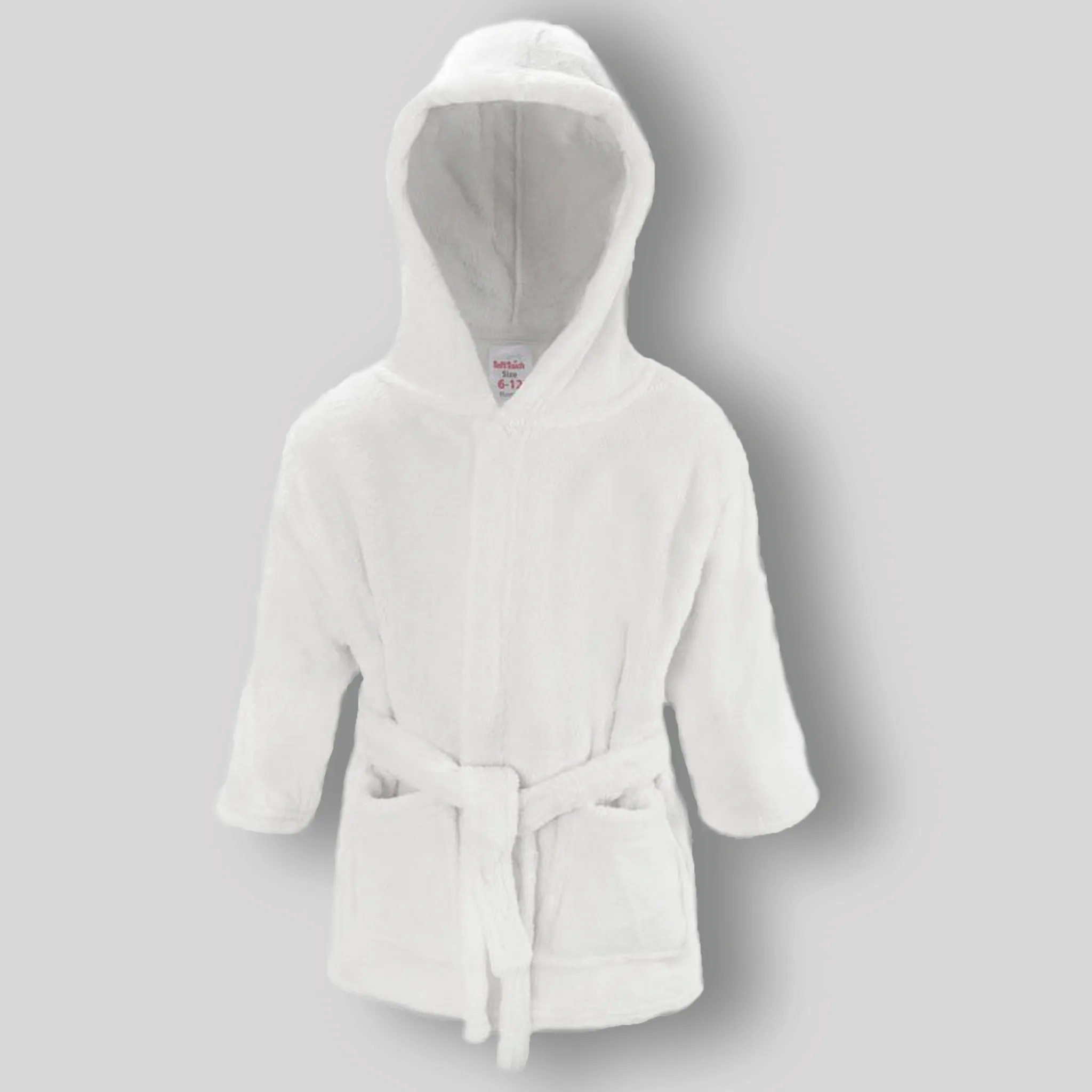 Baby Dressing Gown - Bath Robe - White