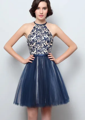 Backless Short Homecoming Dress