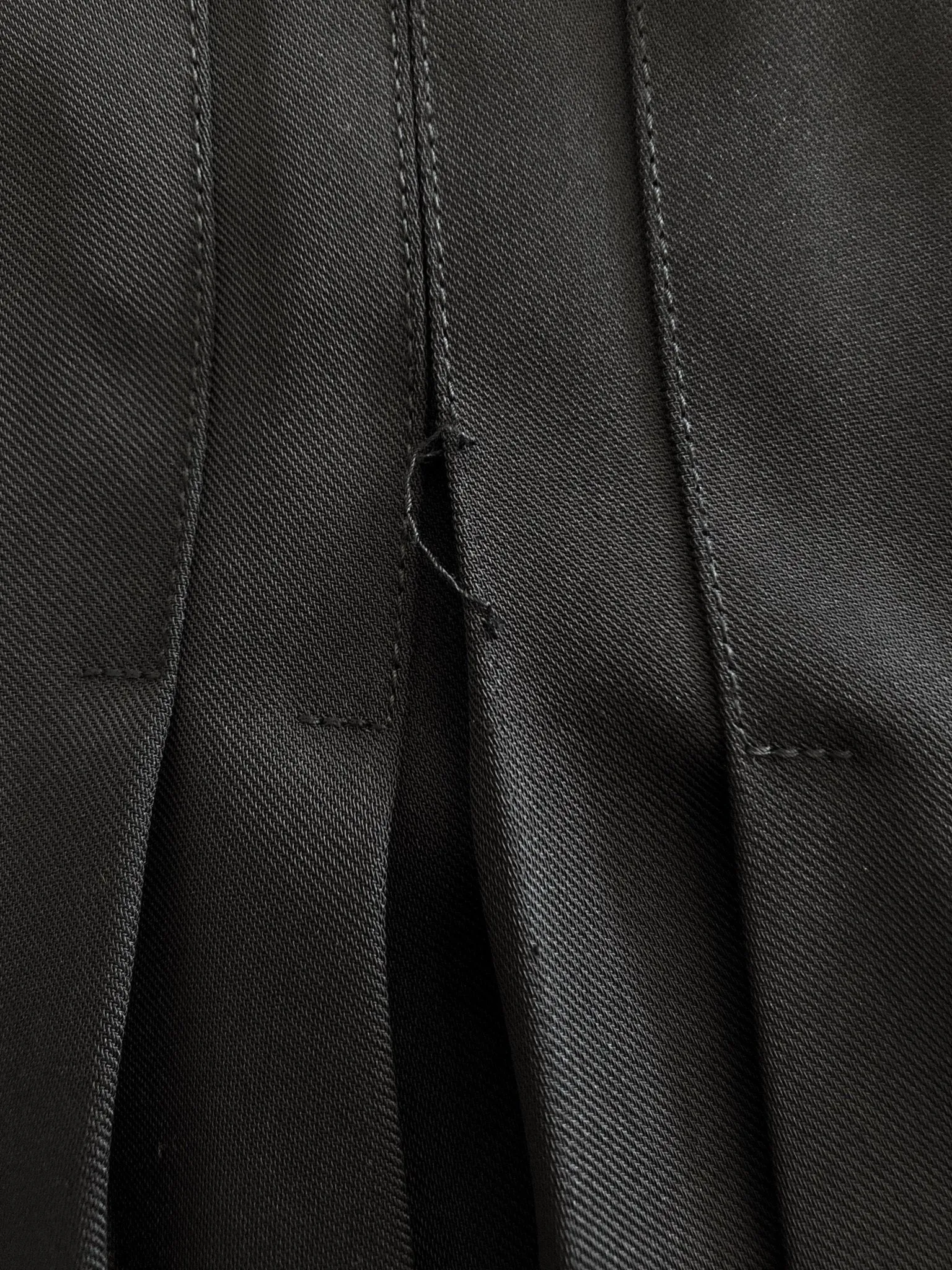 Balenciaga Le Dix Skirt Black Pleated Crepe Size 36