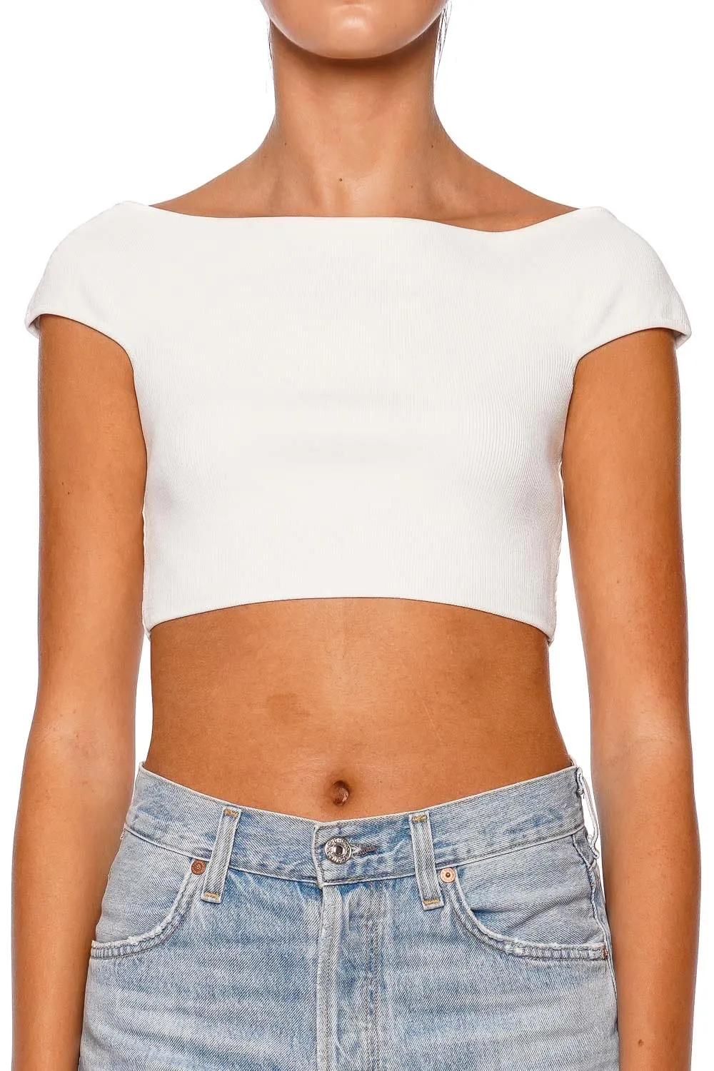 Basic Off Shoulder Knit Top