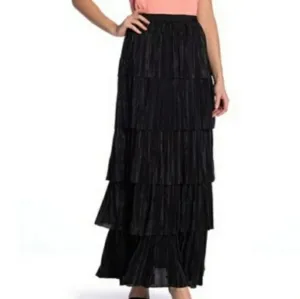 BB DAKOTA Pleated Maxi Skirt Womens Size 4 NWT