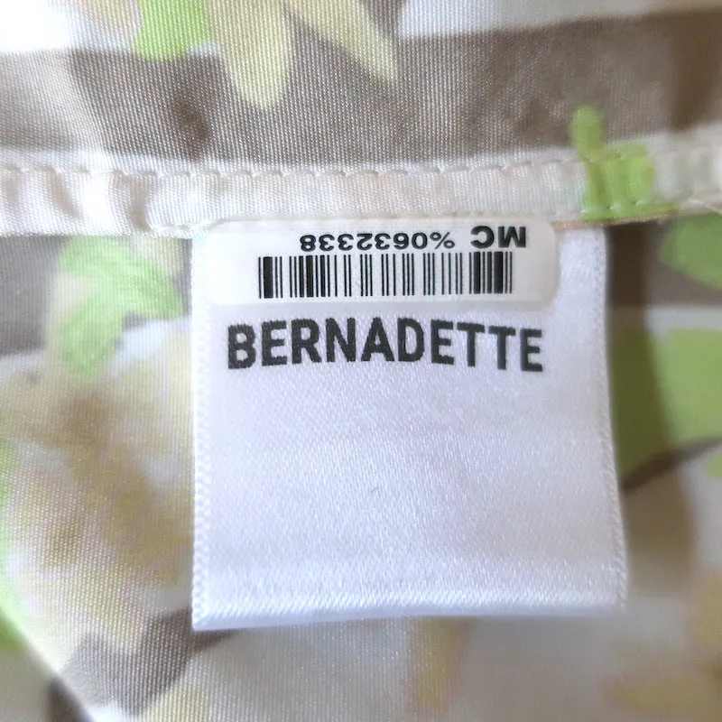 Bernadette Empire Waist Maxi Dress Birgit Blossom Print Taffeta Size 42