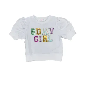 Birthday Sequin Puff SS Top