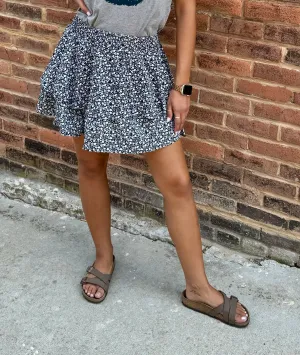 Black Chiffon Skirt