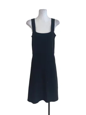 Black Knitted A Line Dress