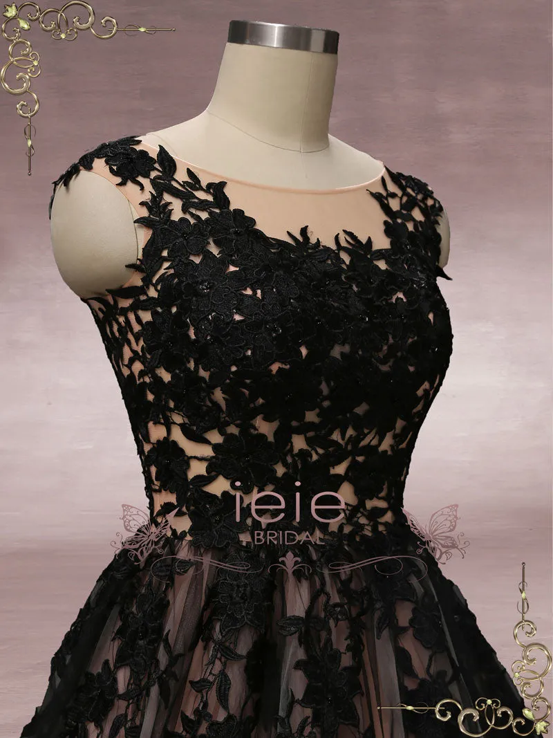 Black Lace Ball Gown Wedding Dress MARTHA