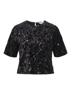 Black Sequin Top