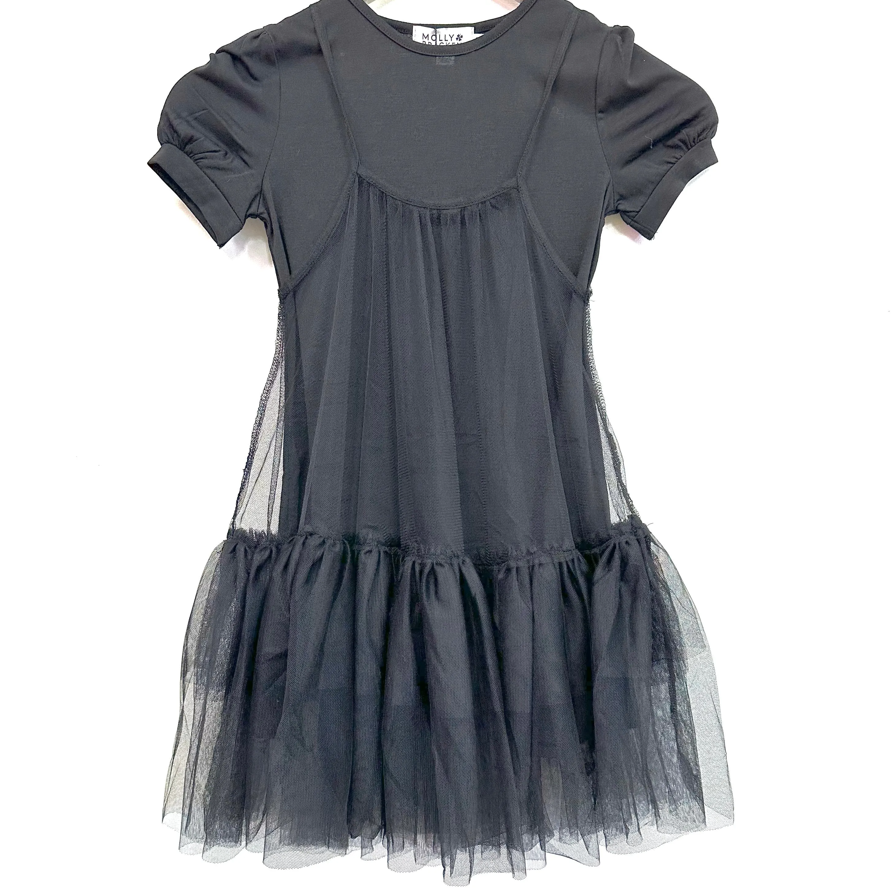 Black Tulle Overlay Dress..
