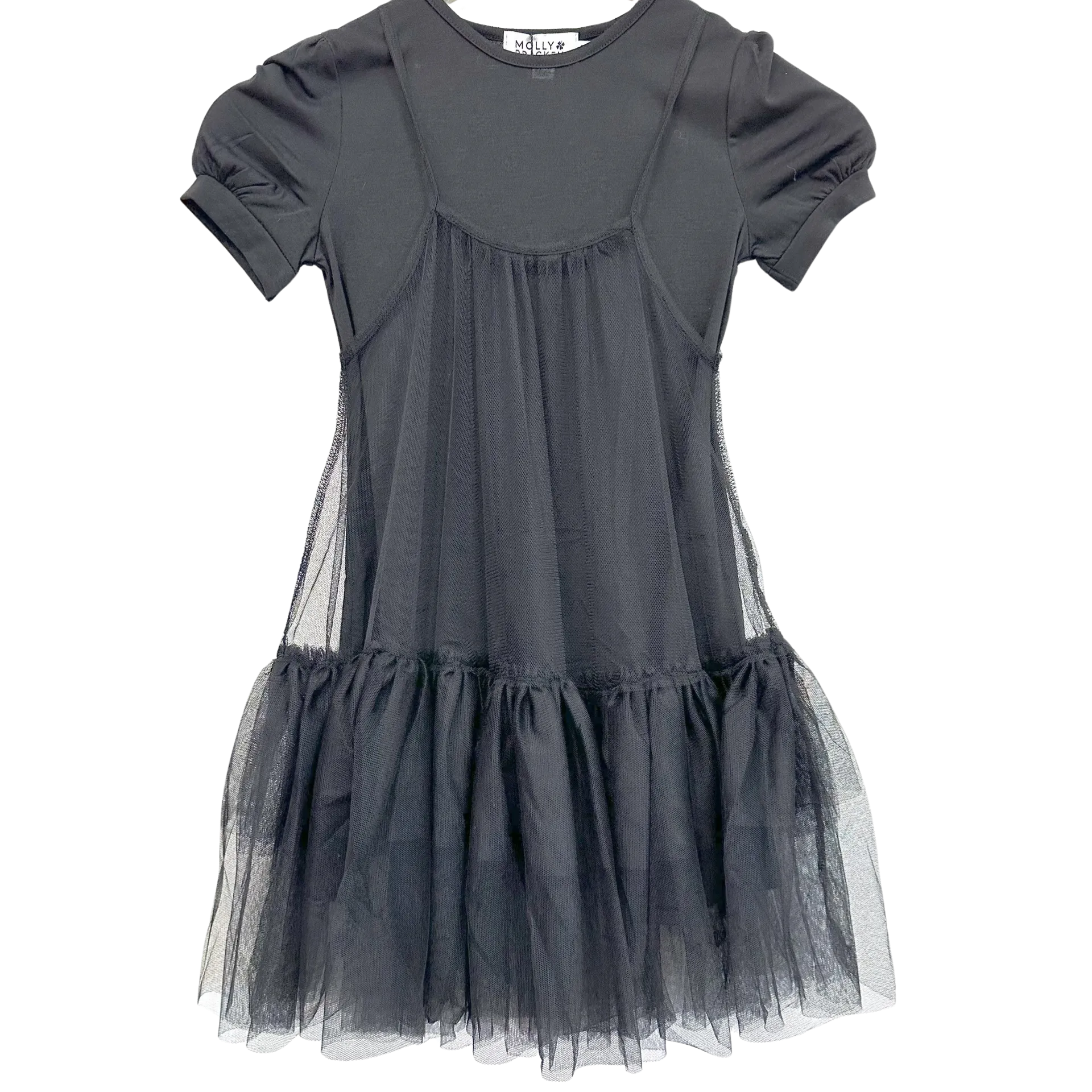 Black Tulle Overlay Dress..