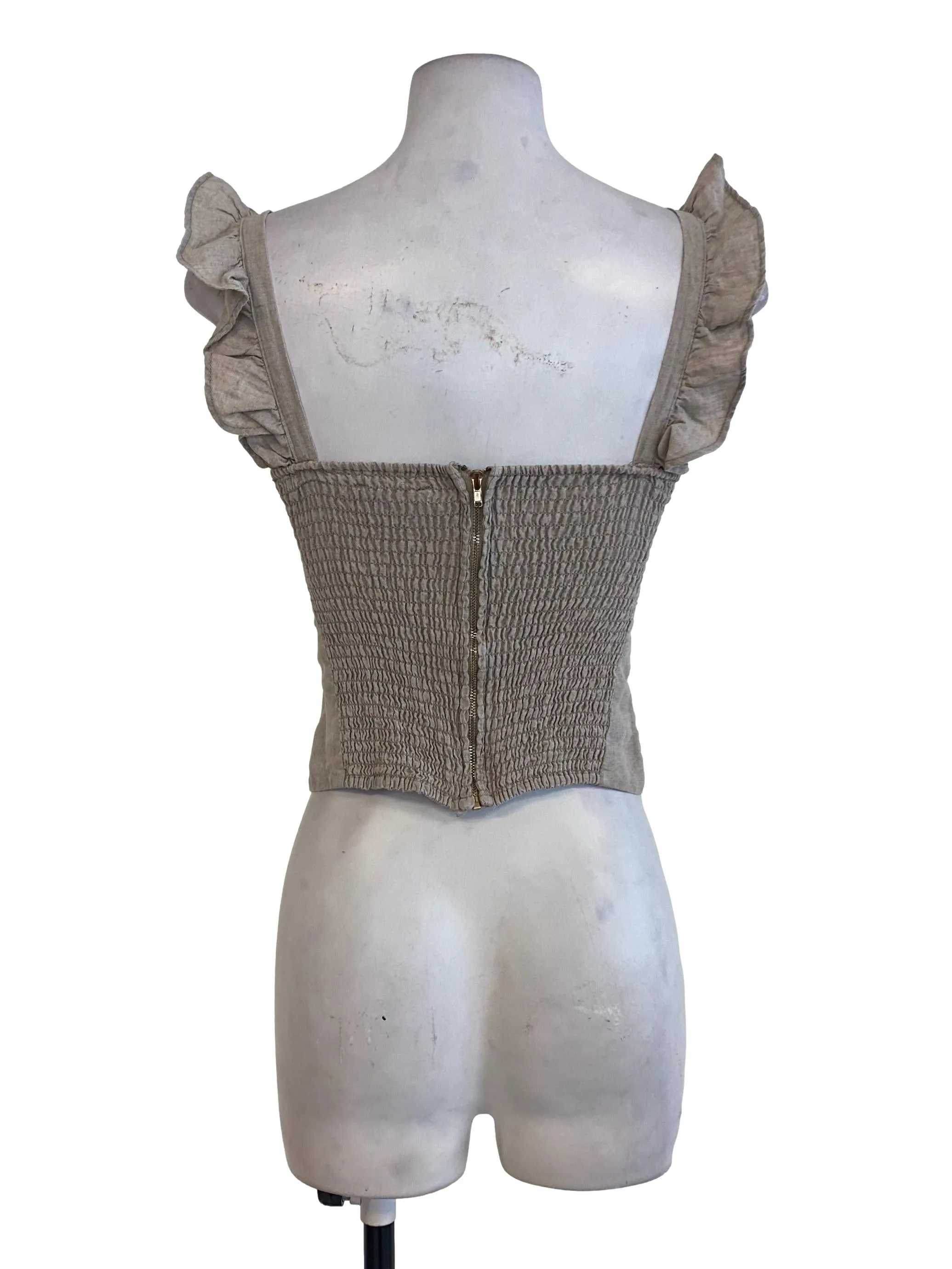 Bone Ruffle Top