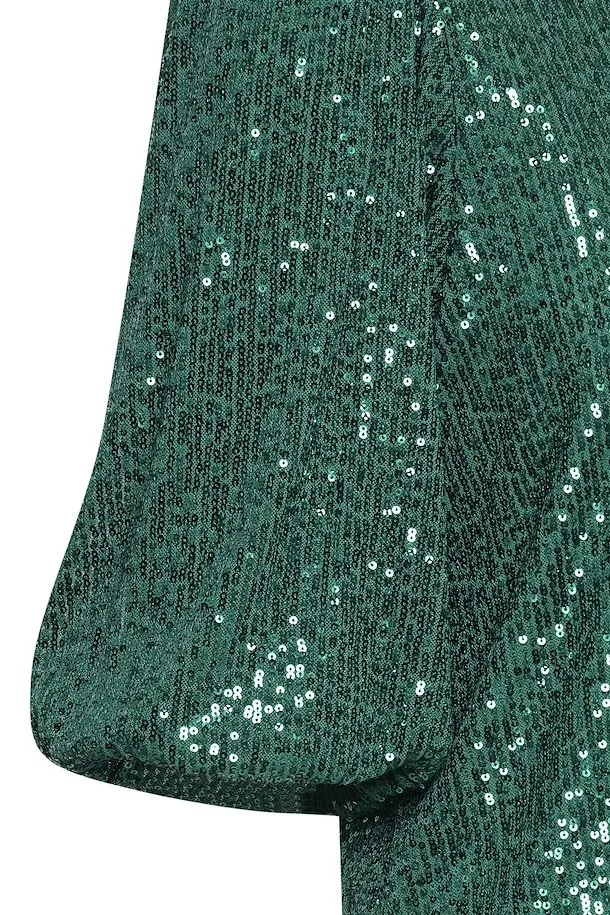 b.young green sequin top