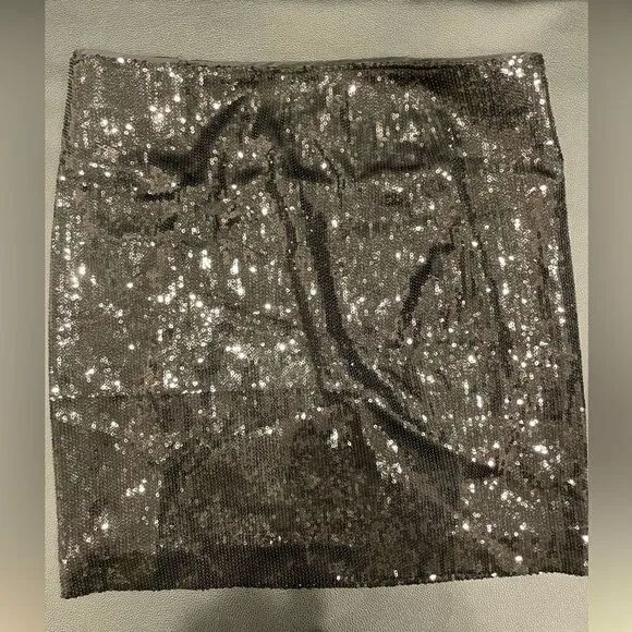 CACHE Sequined Mini Skirt