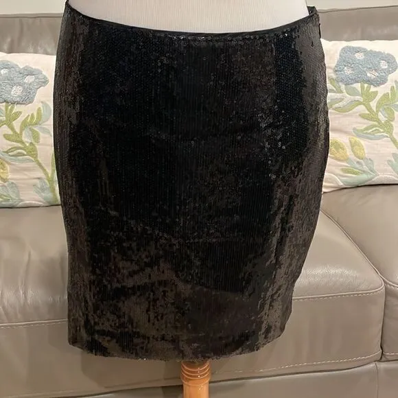 CACHE Sequined Mini Skirt