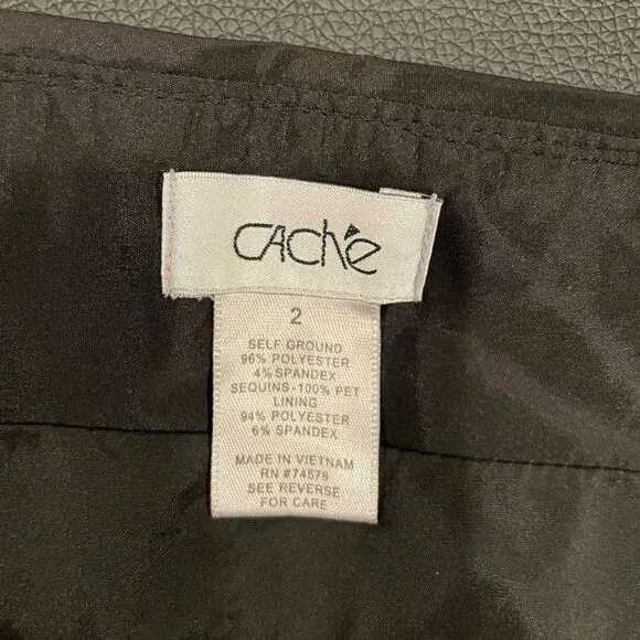 CACHE Sequined Mini Skirt