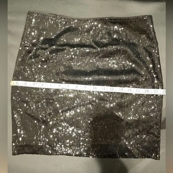 CACHE Sequined Mini Skirt