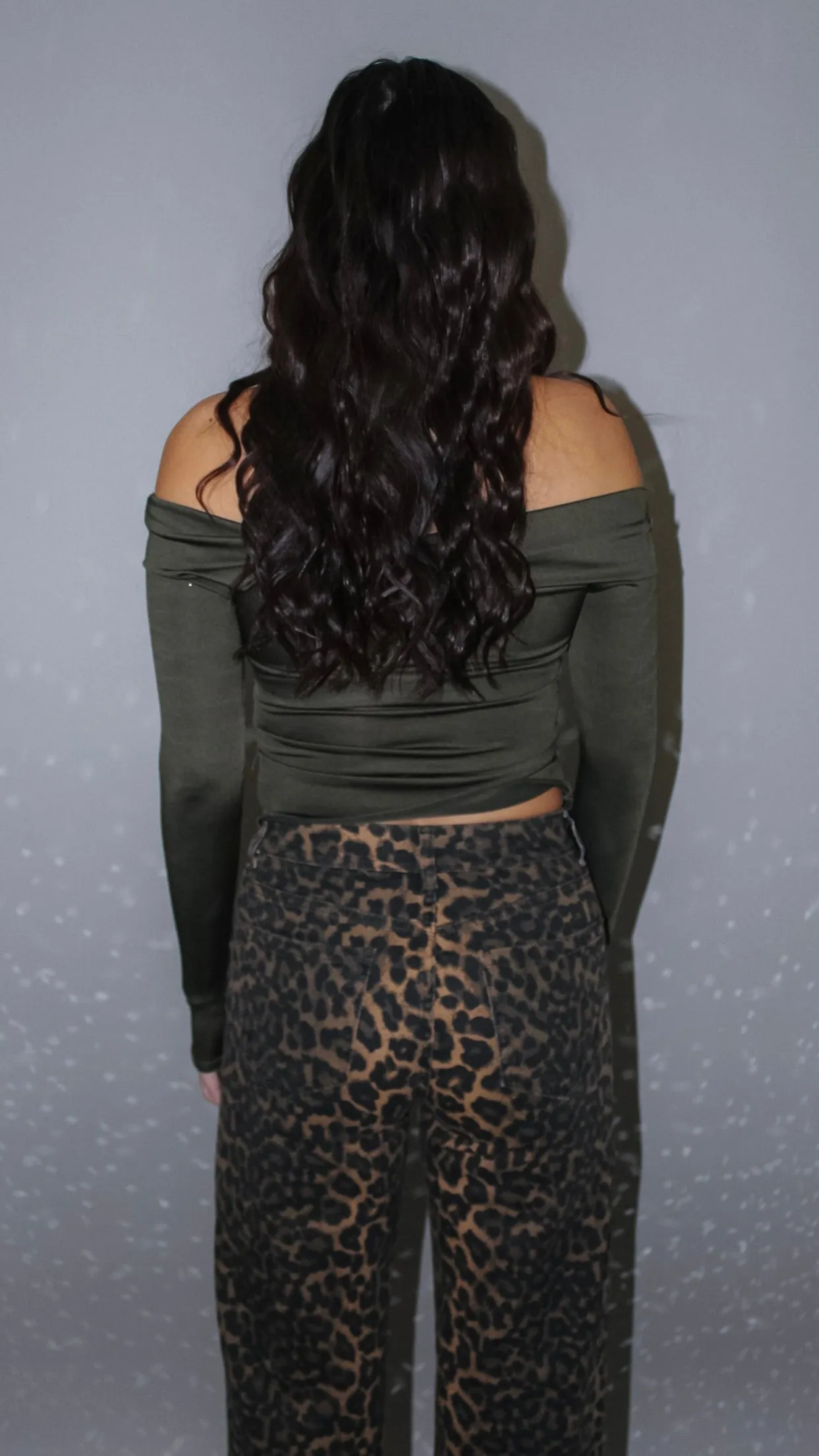 Chantell Olive Off Shoulder Top