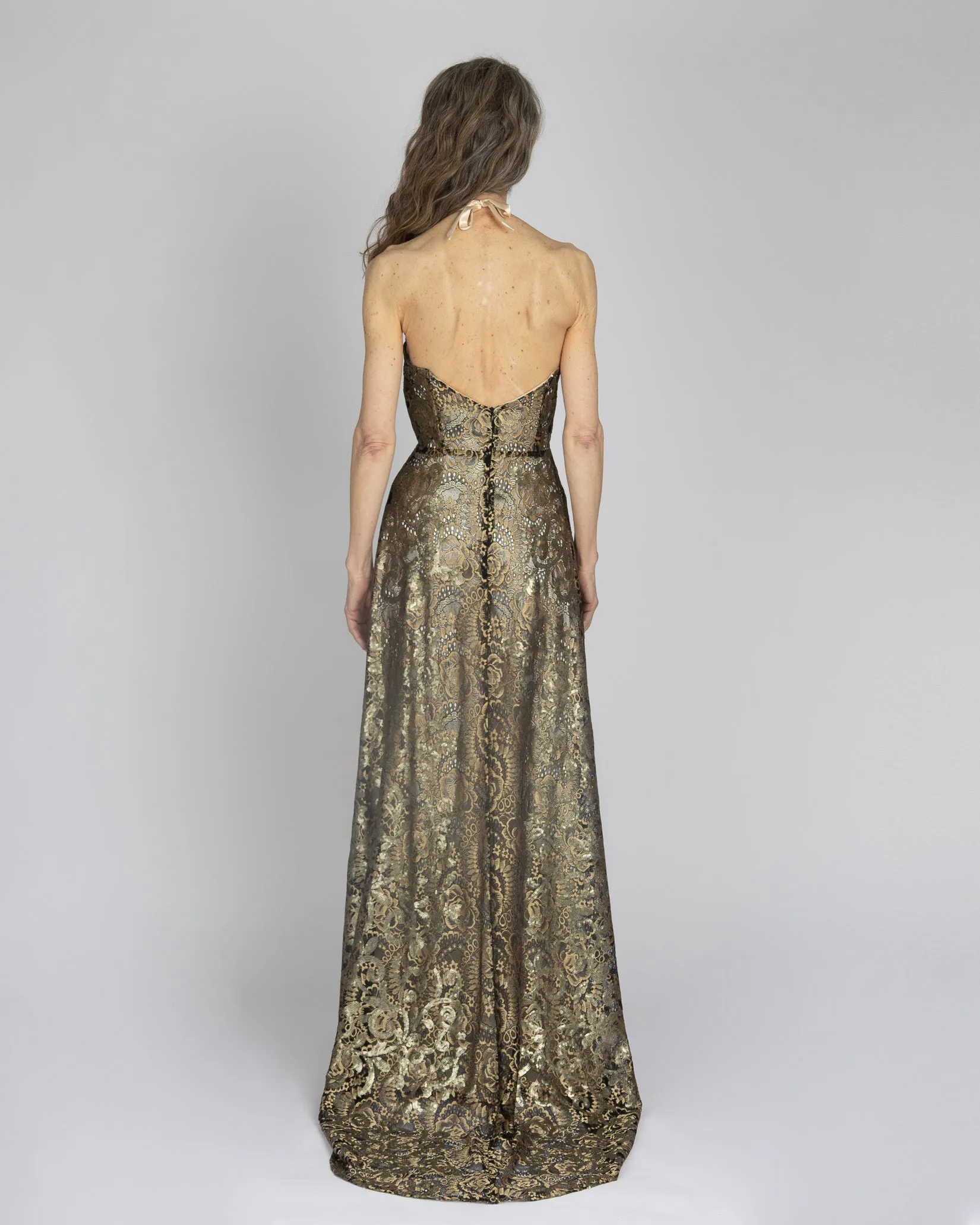 Cherish | Sequin Halter Gown