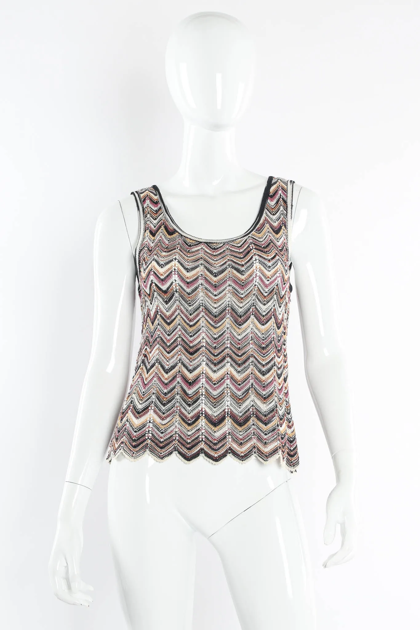 Chevron Stripe Cardigan, Top & Skirt Set