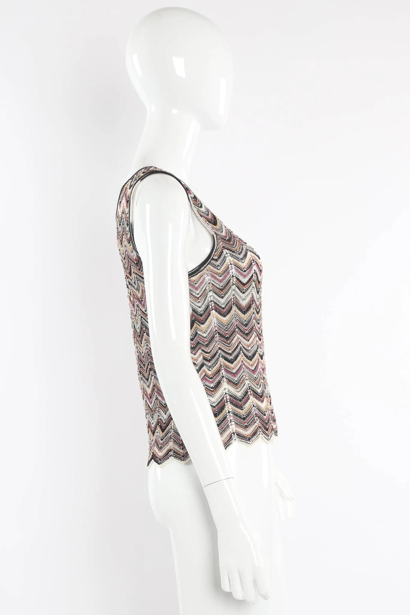 Chevron Stripe Cardigan, Top & Skirt Set