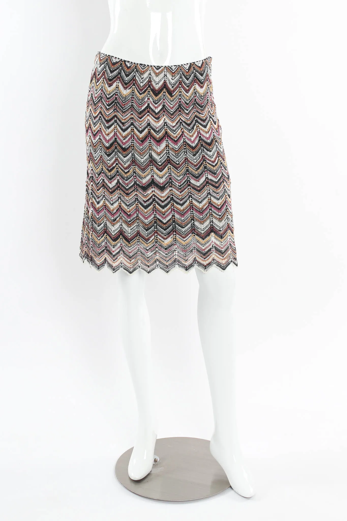 Chevron Stripe Cardigan, Top & Skirt Set