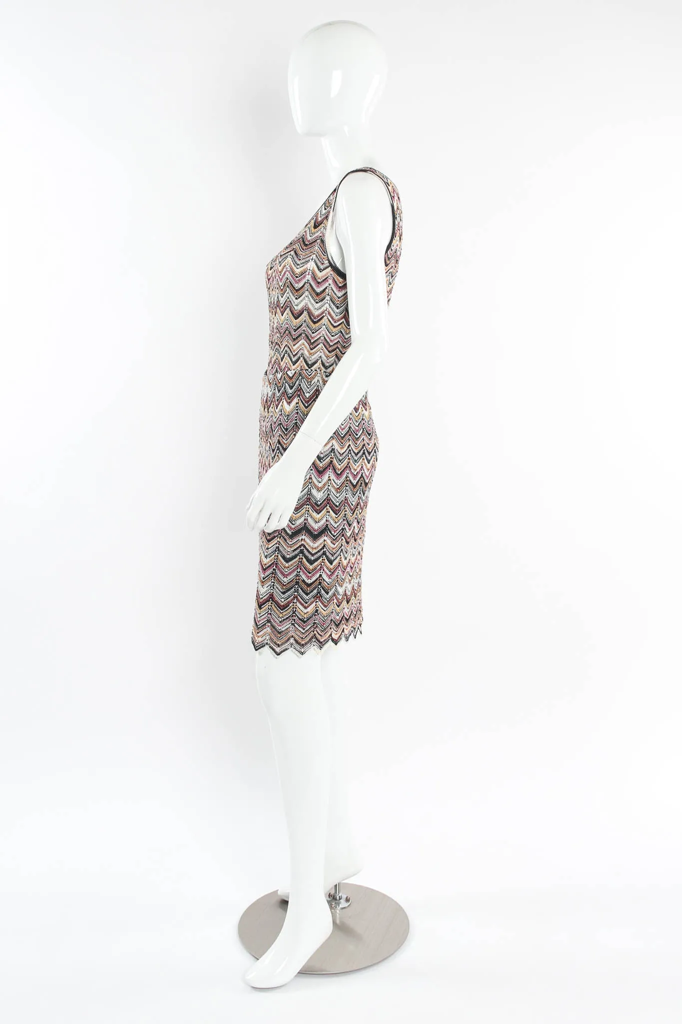 Chevron Stripe Cardigan, Top & Skirt Set