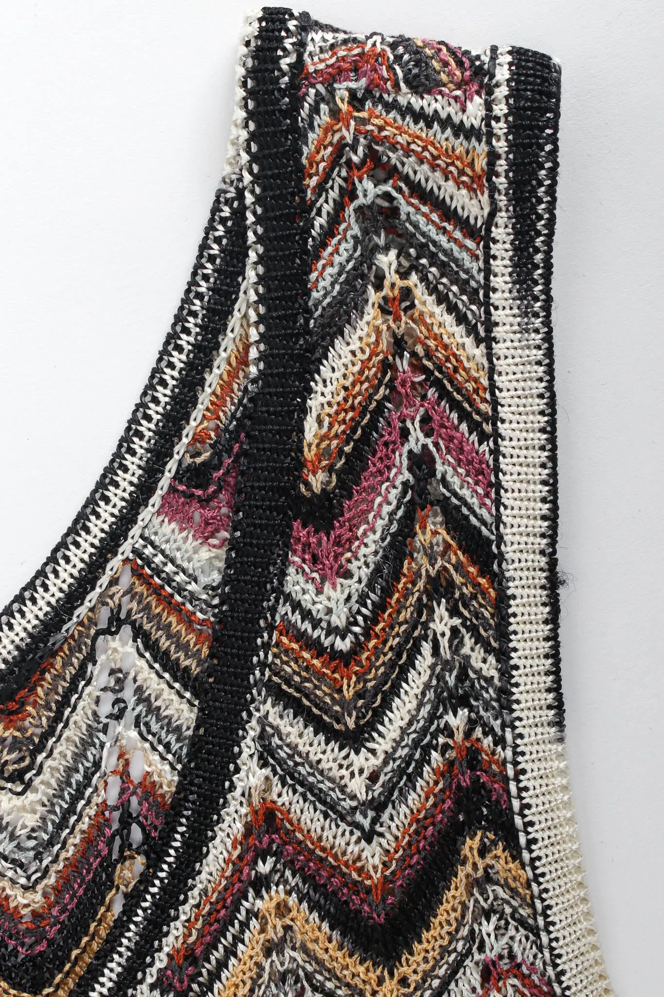 Chevron Stripe Cardigan, Top & Skirt Set