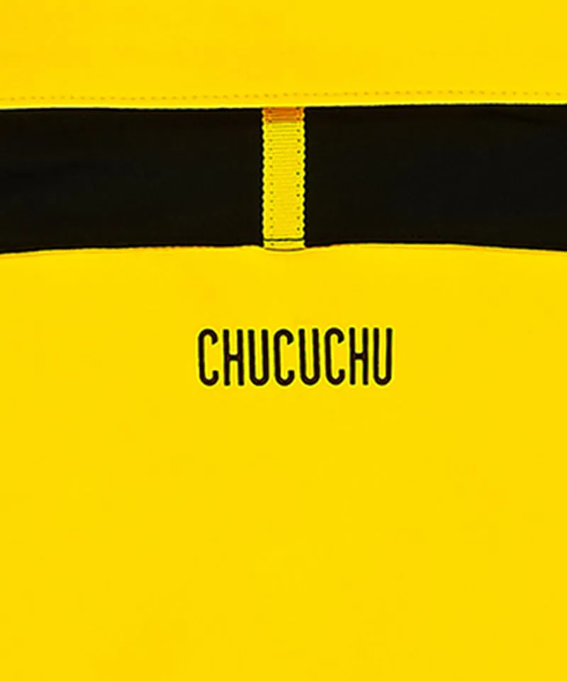 CHUCUCHU Women's Shoulder Line Polo T-Shirt - Yellow