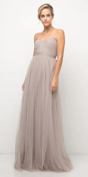 Cinderella Divine ET322 Long A-Line Tulle Infinity Style Dress