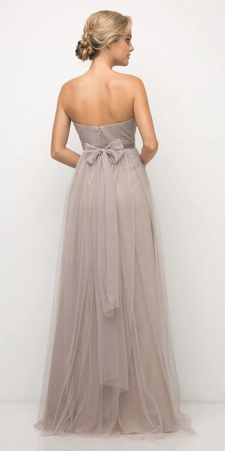 Cinderella Divine ET322 Long A-Line Tulle Infinity Style Dress