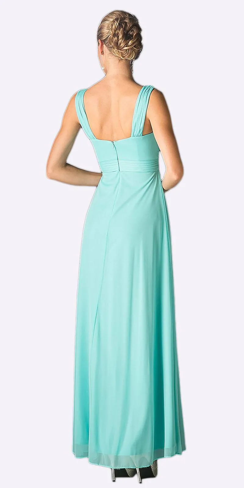 CLEARANCE - Cinderella Divine 3984 Long Chiffon Dress Sleeveless (Size XL)
