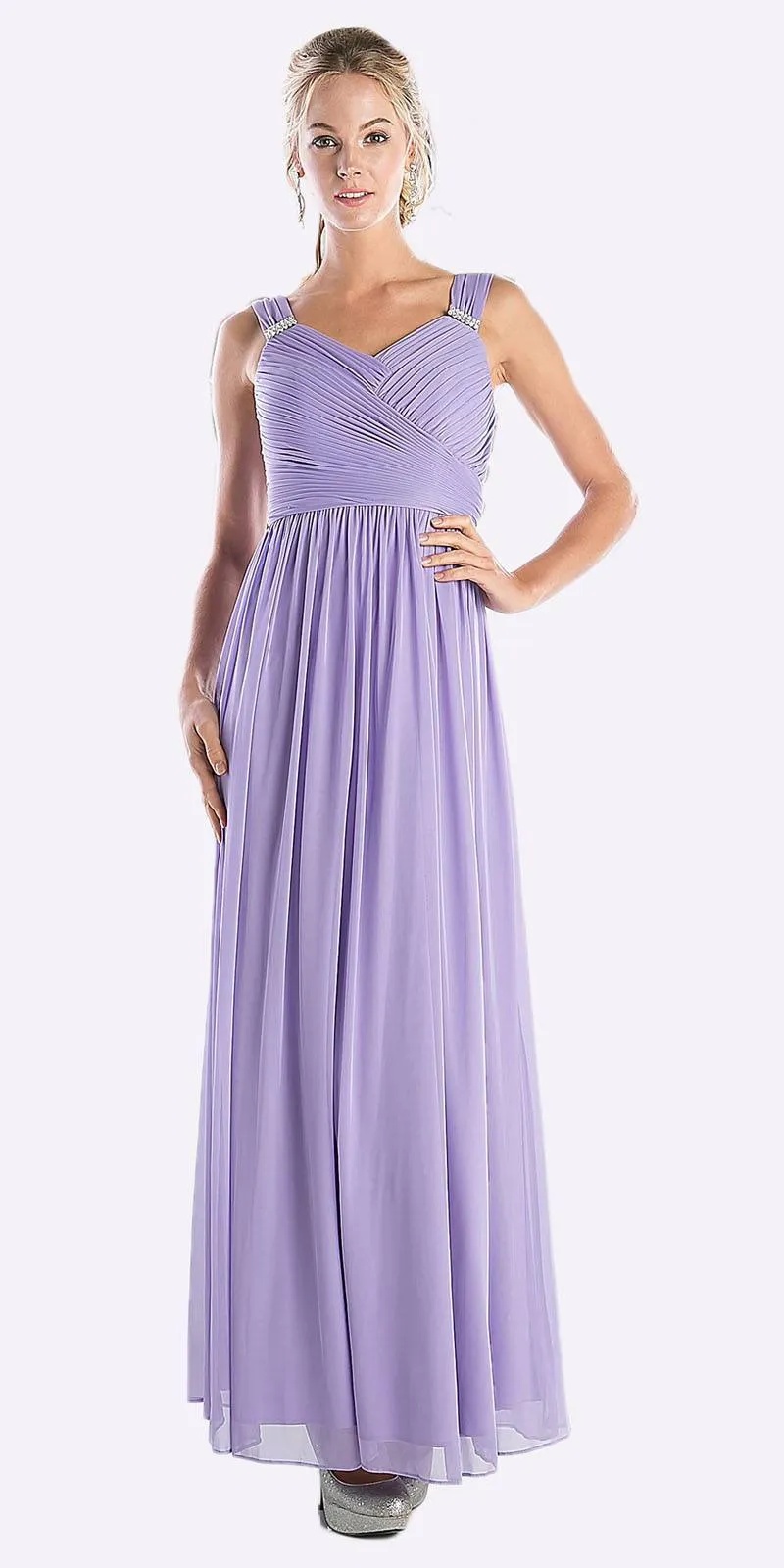 CLEARANCE - Cinderella Divine 3984 Long Chiffon Dress Sleeveless (Size XL)