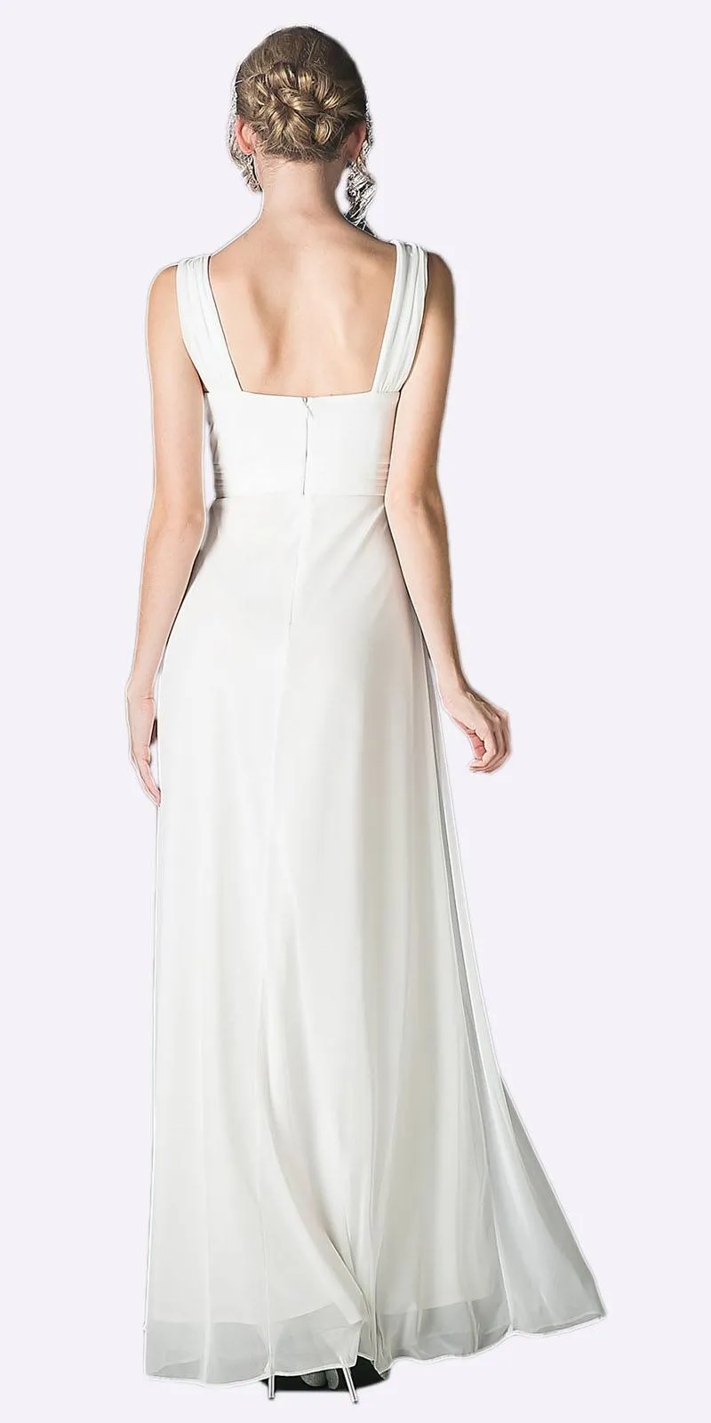 CLEARANCE - Cinderella Divine 3984 Long Chiffon Dress Sleeveless (Size XL)