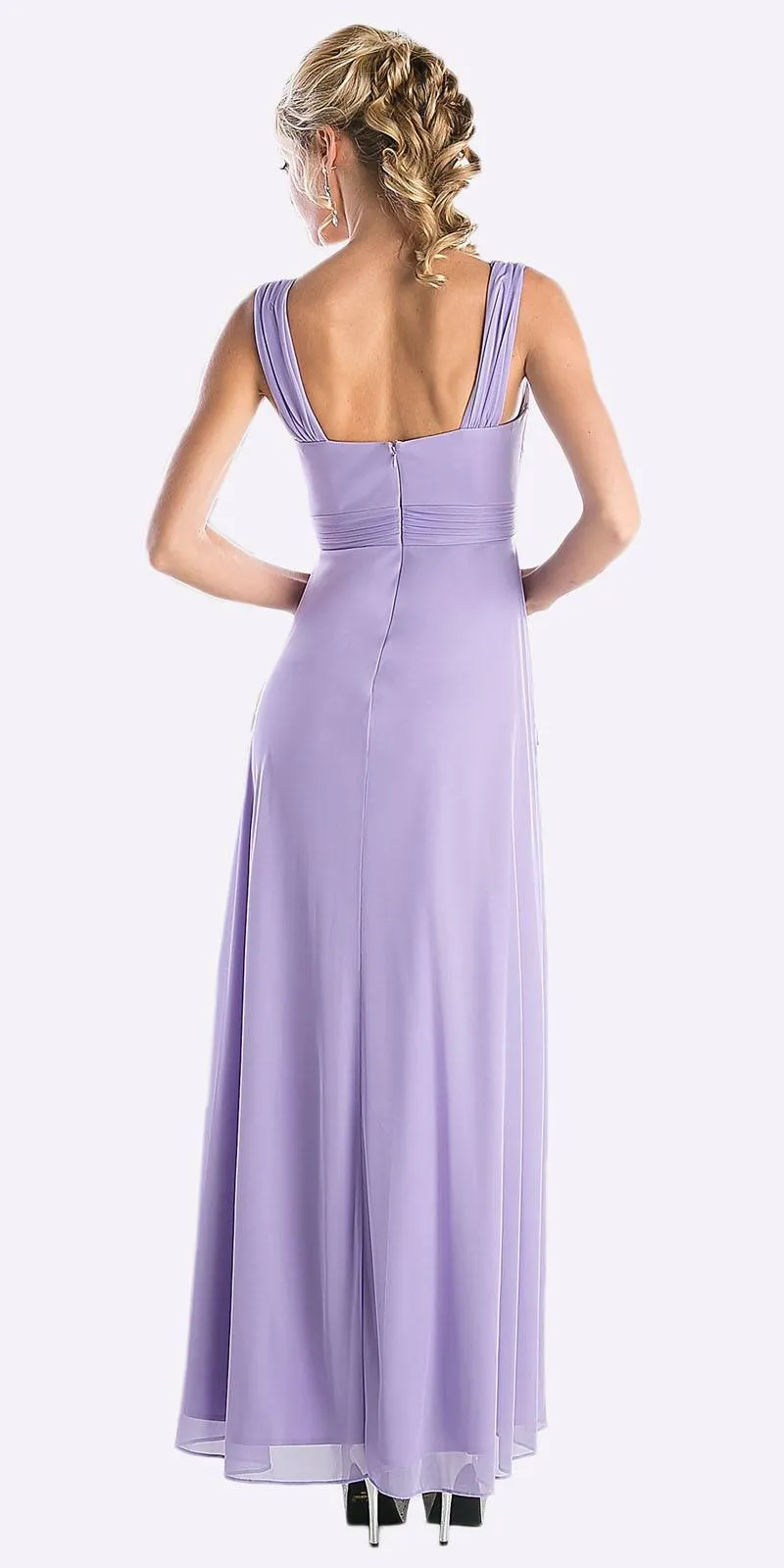 CLEARANCE - Cinderella Divine 3984 Long Chiffon Dress Sleeveless (Size XL)