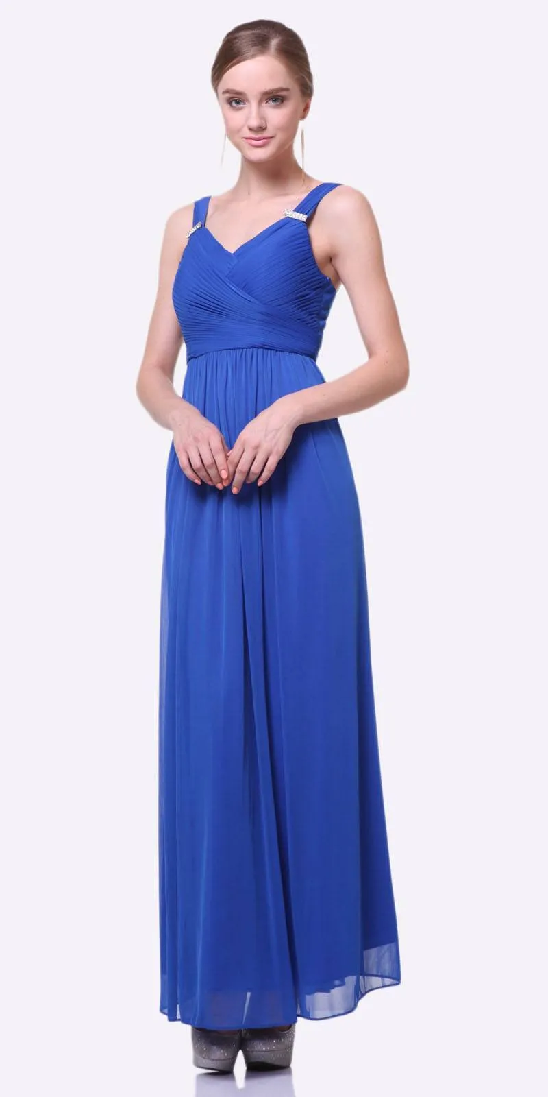 CLEARANCE - Cinderella Divine 3984 Long Chiffon Dress Sleeveless (Size XL)